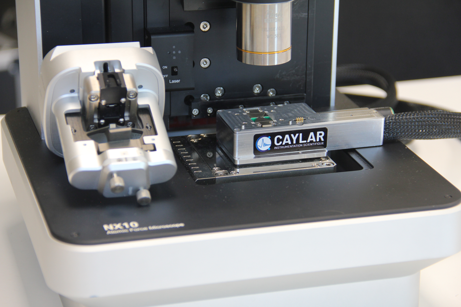 CAYLAR MFM Installed on a NX10 AFM Park Systems