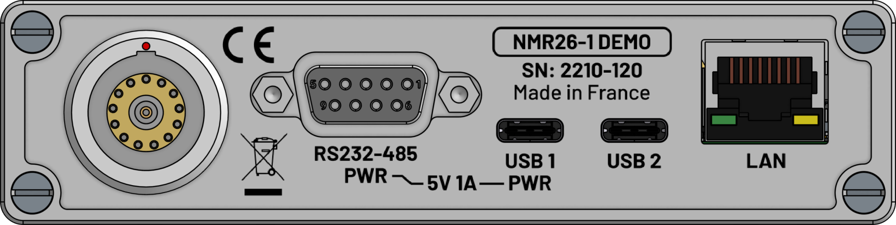 Teslamètre NMR25-1 - 100Hz - 1 channel